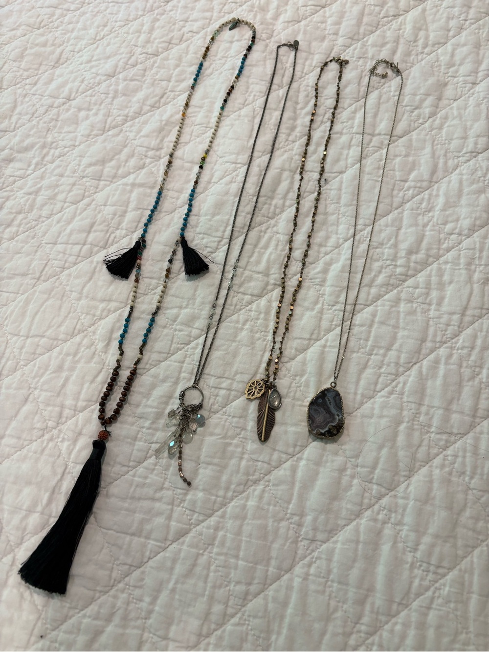 Four Necklace Bundle Zacasha, Lucky, Banana Republic, Loft